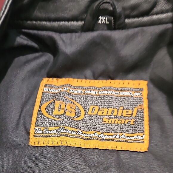 Daniel smart Black Leather Jacket 2XL - Picture 5 of 9